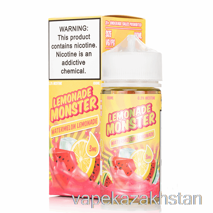 Vape Disposable Watermelon Lemonade - Lemonade Monster - 100mL 3mg